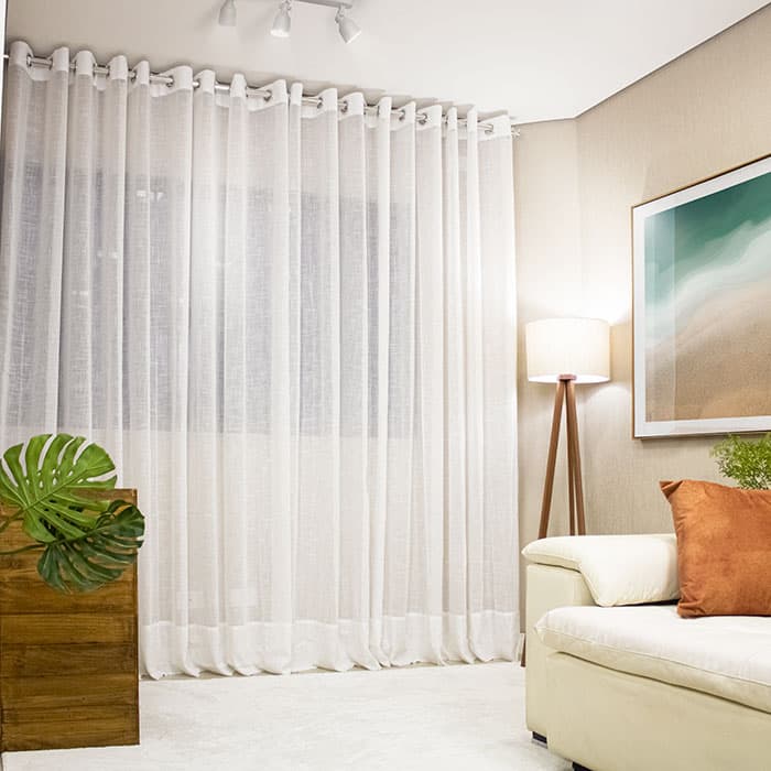 Cortina Gaze de Linho - Sala ou Quarto